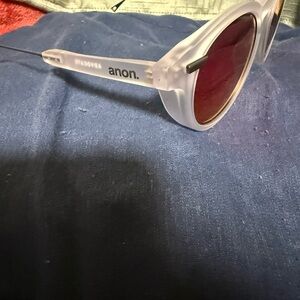 Anon Clear and Red Lens Sunglasses
